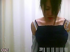 Asian women spied changing