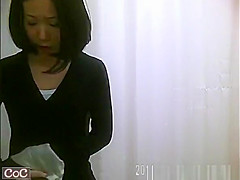 Asian women spied changing
