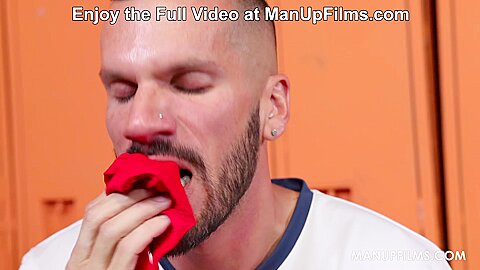 Ass Hole Sniffing in the Locker Room with Marco Lorenzo and Amone Bane