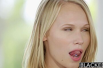 BLACKED Blonde Dakota James Screams With 2 Black Cocks