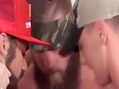 Bathroom gangbang