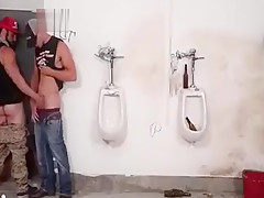 Bathroom gangbang