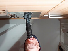 Bbc Dildo Deepthroat And Oily Masturbation