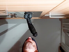 Bbc Dildo Deepthroat And Oily Masturbation