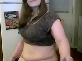 Bbw belly play and smoke