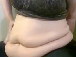 Bbw belly play and smoke
