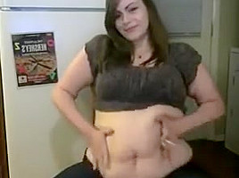 Bbw belly play and smoke