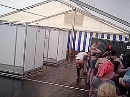 Beach changing room