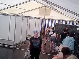 Beach changing room