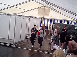 Beach changing room