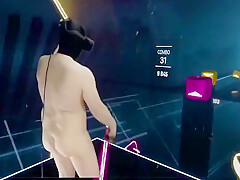 Beat Saber 1 4of4 Fully Bare Mixed Vr