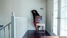 Beautiful Ebony Chick With A Nice Afro Got Bored Of The