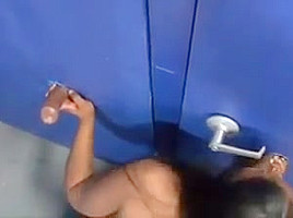 Beautiful big ass ebony fucks glory holes