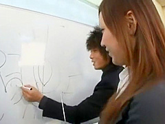Best Japanese chick Nana Konishi in Incredible Secretary, Stockings JAV scene