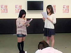 Best Japanese whore Tsumugi Serizawa, Jun Mamiya in Fabulous Handjobs, Secretary JAV clip