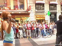 Bianca Resa In Long Haired Redhead Humped In Public Bar