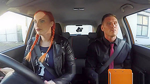 Big tits and butt redhead fucks examiner