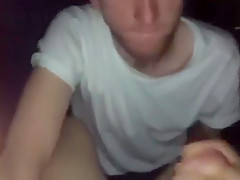 Big uncut dick blown at a bar
