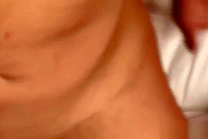 Bigass trans babe strokes her cock