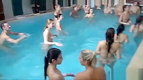 Biggest reverse gangbang ever!!!!