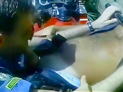 Biker fucks a cop on his motorcycle