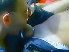 Biker fucks a cop on his motorcycle