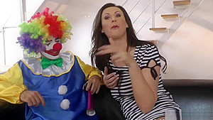 Bizarre British Milf Pussy Fucked By Clown