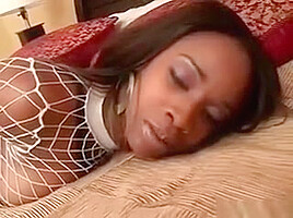 Black Chick Sucking Cock And Licking Balls