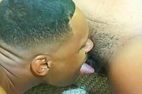 Black Couple Gets It On And Popping On The Stairs