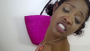 Black amateur rides cock