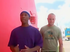Black guy sucking dick outdoor