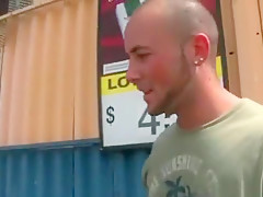 Black guy sucking dick outdoor