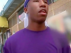 Black guy sucking dick outdoor