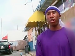 Black guy sucking dick outdoor