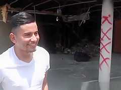 Black hunk fucks latino