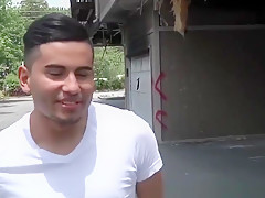 Black hunk fucks latino