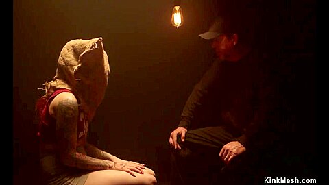Blindfolded Slave Bound In Doggy Style