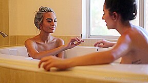 Blonde And Brunette Lesbian Babes Love