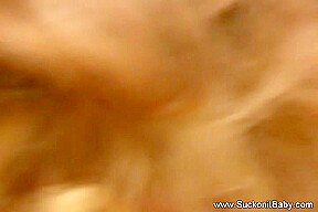 Blonde Babe Messy Facial Cumshot
