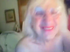 Blonde Granny Nurse Showering