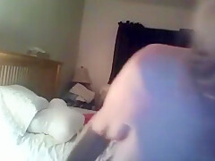 Blonde Granny Nurse Showering