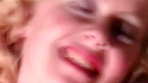 Blonde Plays with Smokeys Jizz