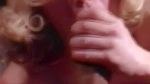 Blonde Plays with Smokeys Jizz