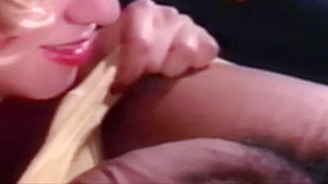 Blonde Plays with Smokeys Jizz