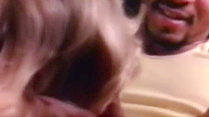 Blonde Plays with Smokeys Jizz