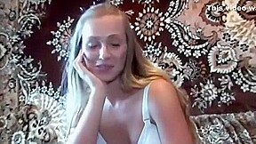 Blonde peeing milk from tits