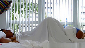Bound black teen 18+ rammed