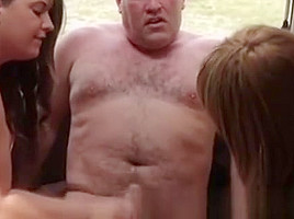 British Cfnm Girls Giving A Handjob To A Naked Guy