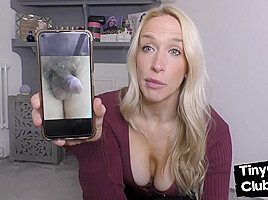 British SPH domina makes fun of losers with small dickie