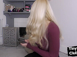 British SPH domina makes fun of losers with small dickie